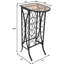 Tiaya Wine Bottle & Glass Rack Black