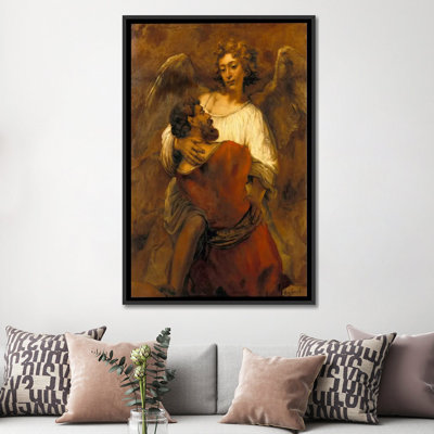 « jacob de l’ange » par rembrandt, reproduction d’art sur toile