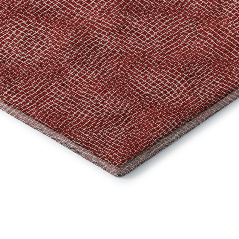 Tapis géométrique de qualité supérieure lavable à la machine Cossette AMF1057, Tapis de couloir 2 pi 3 po x 7 pi 6 po