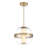 Brayden Studio® Gokul - Wide Led Pendant In Celeste Brass Finish-1916484248-1916484250