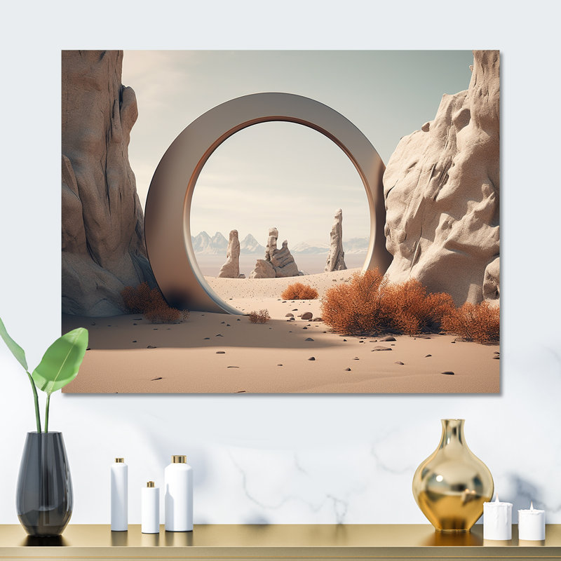 Art mural surréaliste en métal, H 12 po x l 20 po x P 1 po