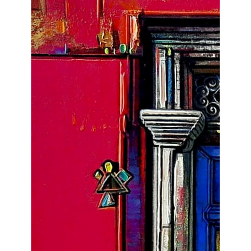 Porte antique | Acrylique sur toile | Peinture de Girish Adannavar