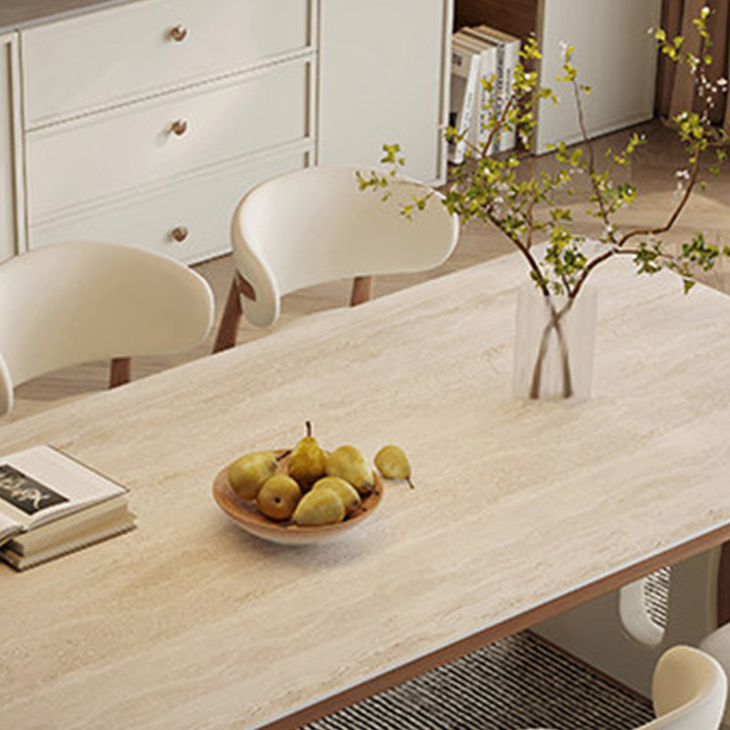 Table de salle à manger élégante et sophistiquée, H 29,52 po x L 62,99 po x l 31,49 po