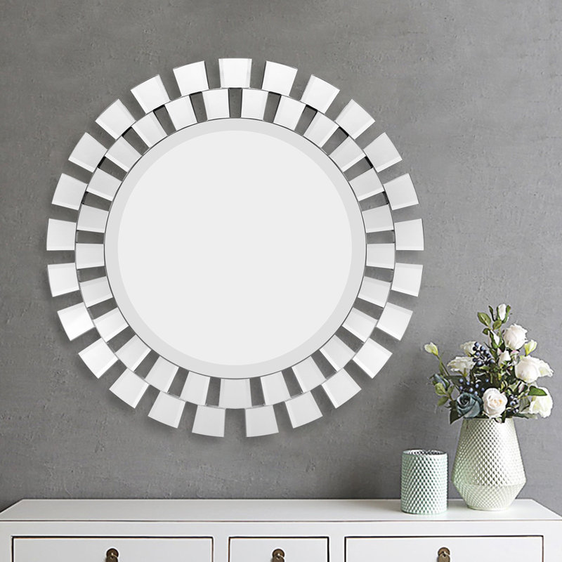 Miroir mural sans cadre Dobie, 31,5 po x 31,5 po