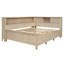 Lit de jour en bois avec tablettes de rangement et 3 tiroirs-903392340