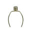 Lighting, H 24 po, lampe de table, béton noir, abat-jour ivoire / crème, moderne