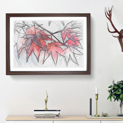 Leaves of a Maple Tree in Abstract - Picture Frame Graphic Art Print