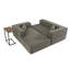 Canapé modulaire en L avec table d'appoint-1187441124