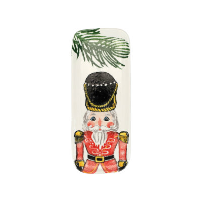 VIETRI Nutcrackers Terra Bianca Tray