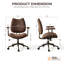 Chaise de bureau pivotante avec vérin à gaz Albaugh-123086195