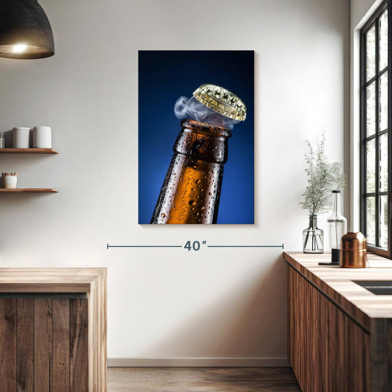 Yarlin Beer Bottle Cap, 39" H x 26" W