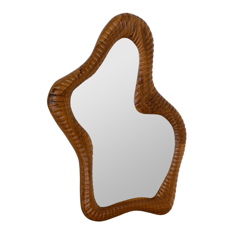 Raymond Abstract Solid Wood Mirror