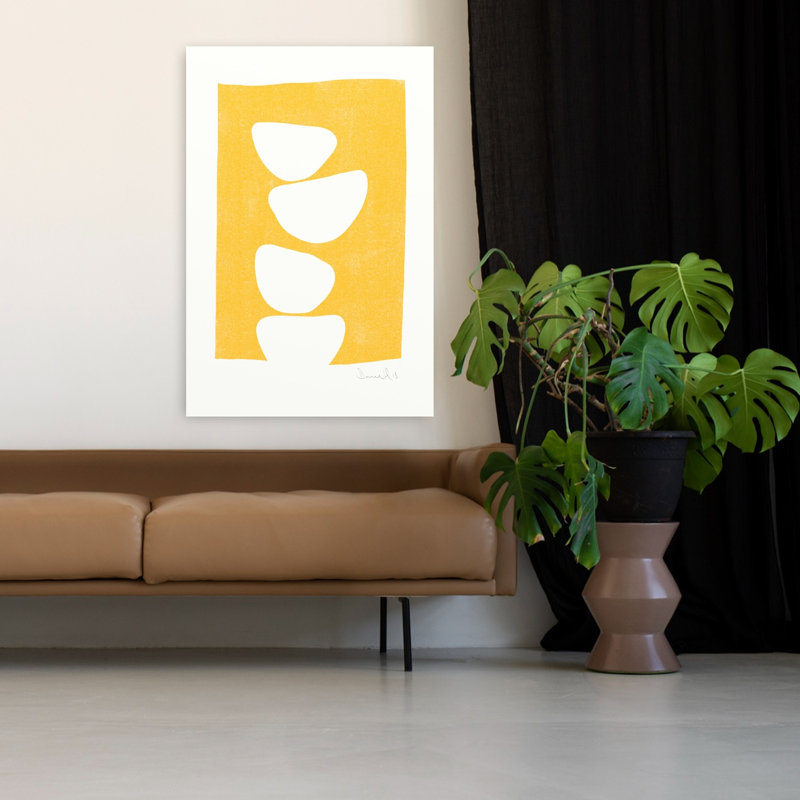 Art contemporain abstrait coloré, H 48 po x l 32 po