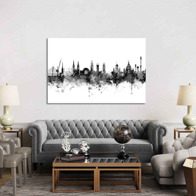 Helsinki, Finland In Black & White by Michael Tompsett - Wrapped Canvas Gallery-Wrapped Canvas Giclée