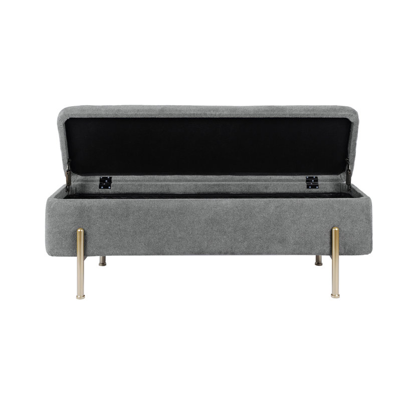Banc de rangement rembourré avec siège rembourré