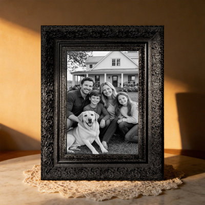 5" x 7" Black 1PC Desk Picture Frame for Entryway Decor