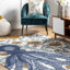 Tapis bleu / orange Thomas Paul-964278086