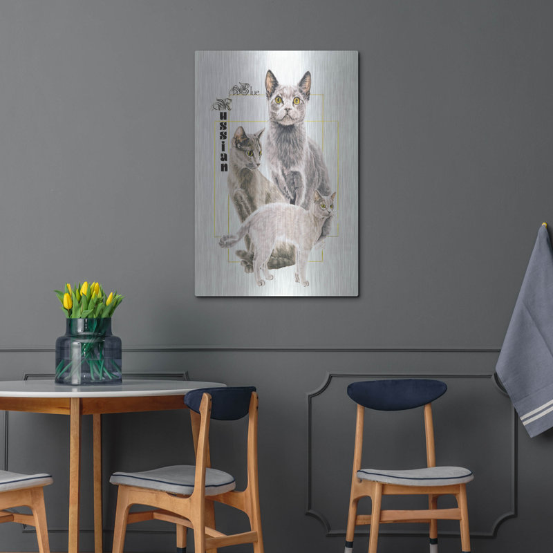 " Russian Blue " by Barbara Keith, 36" H x 24" W