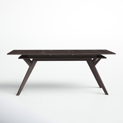Giovanny Rectangular Extension Dining Table, Dark Tobacco
