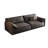 85.83" Dark Gray 100% Polyester Modular Sofa cushion couch