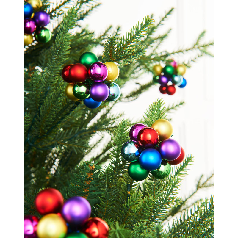 11 cm Plastic / Acrylic Shatterproof Bauble, Multi-Coloured