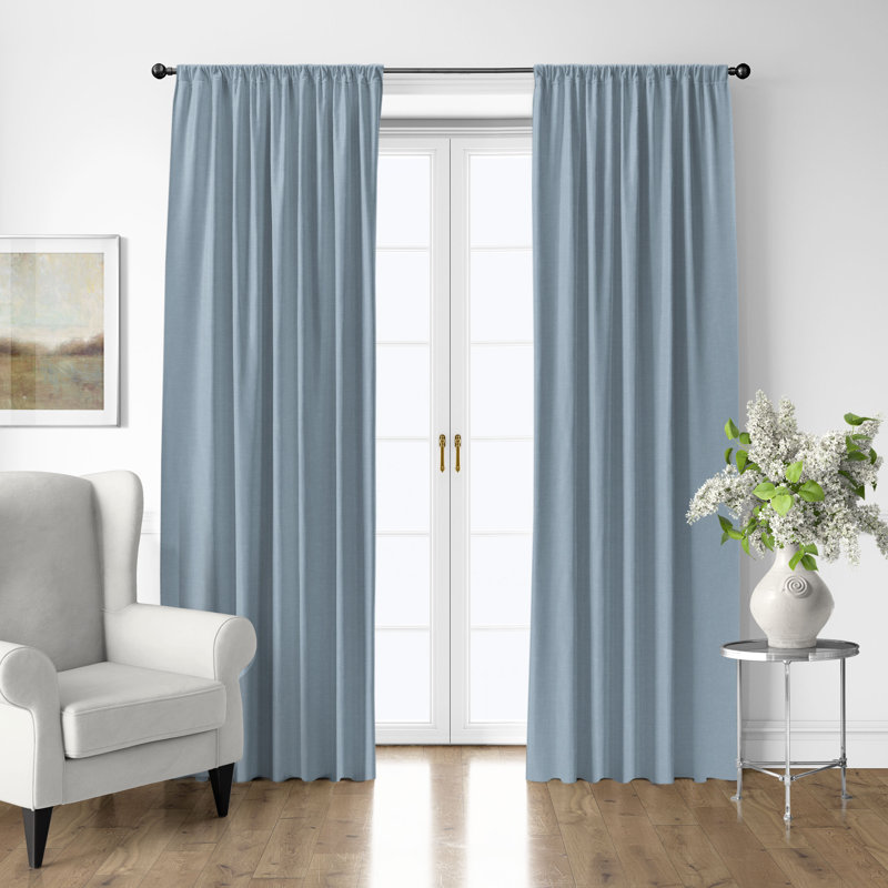 Ensemble de 2 draps en coton Shay, Bleuet , L 50 po x L 240 po