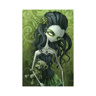 Emma Emerald by Megan Majewski - Wrapped Canvas Print