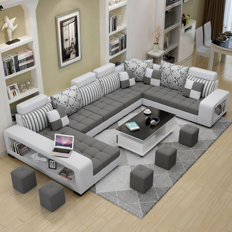 Ashleigh-Jo Upholstered U-Shaped Sectional, Right Hand Facing