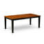 5 Piece Dining Room Table Set Includes a Rectangle Kitchen Table with Butterfly Leaf and 4 Dining Chairs, Black & Cherry-274177020-277589273