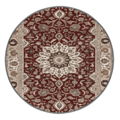 Machine Washable Persian Gray Area Rug