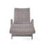 Chaise longue en osier crème