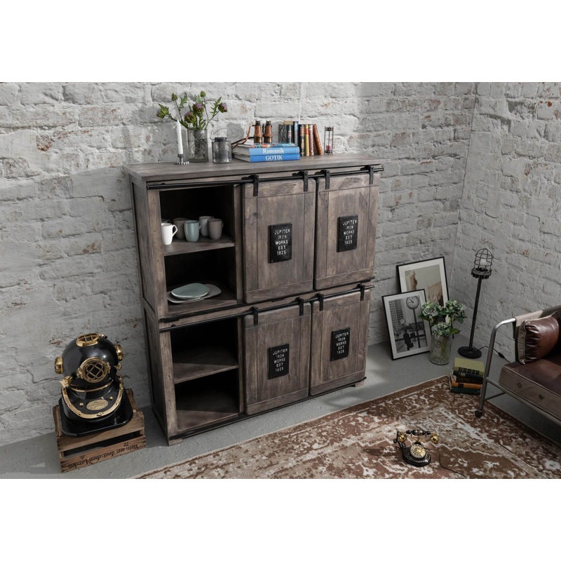 Railway 150cm Sideboard, Grey