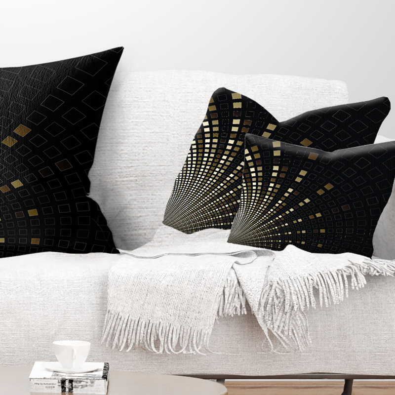Abstract Reversible Throw Pillow