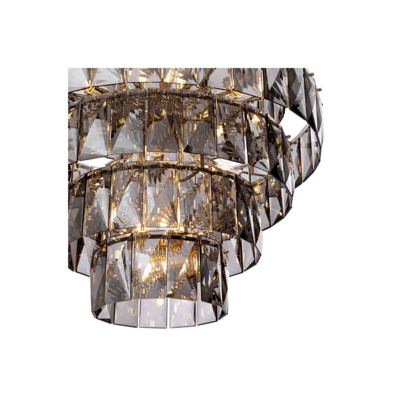 Amazone 26 - Light Chandelier, Smoke