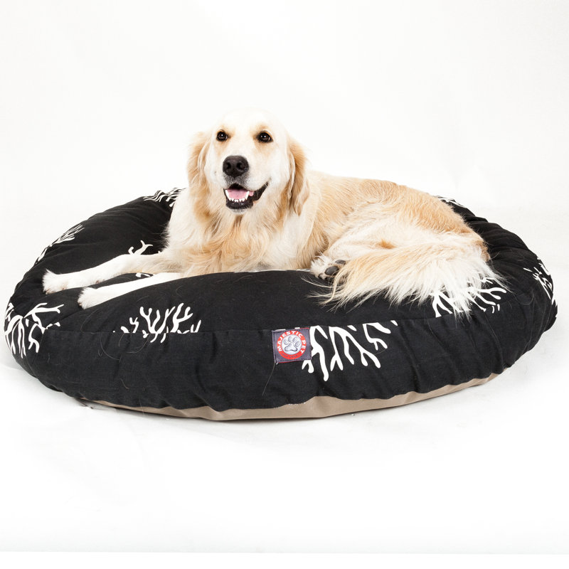 Coussin Majestic Pet, Grand (l 42 po x P 42 po x H 5 po), Noir