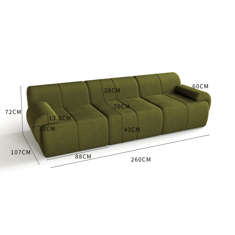 Canapé modulaire Boneless, canapé Cloud, Beige