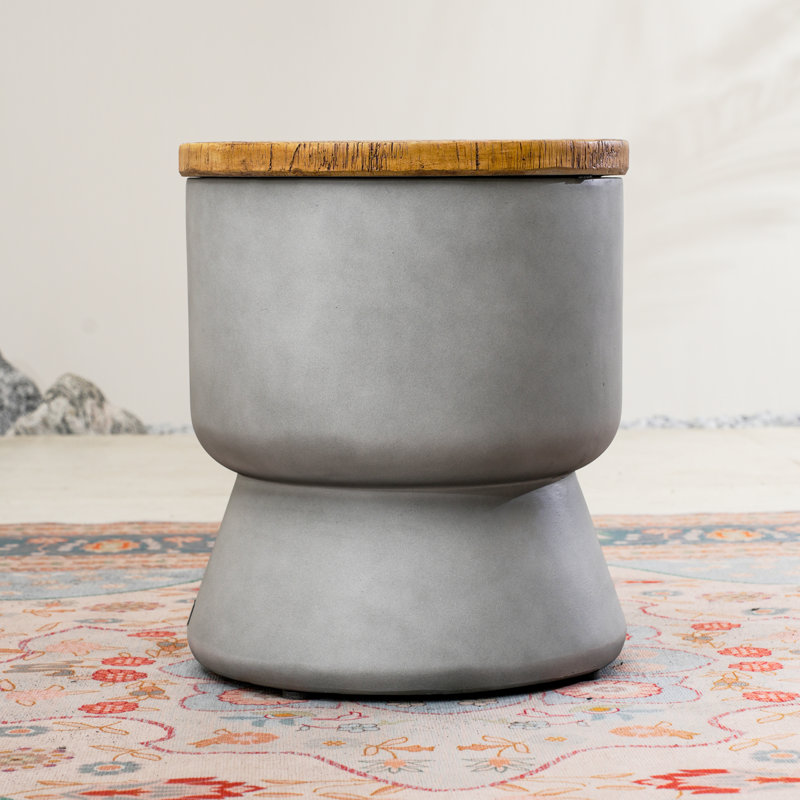 2-In-1 Outdoor Side Table With Ice Bucket