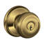 Georgian Keyed Entry Door Knob-1094360955