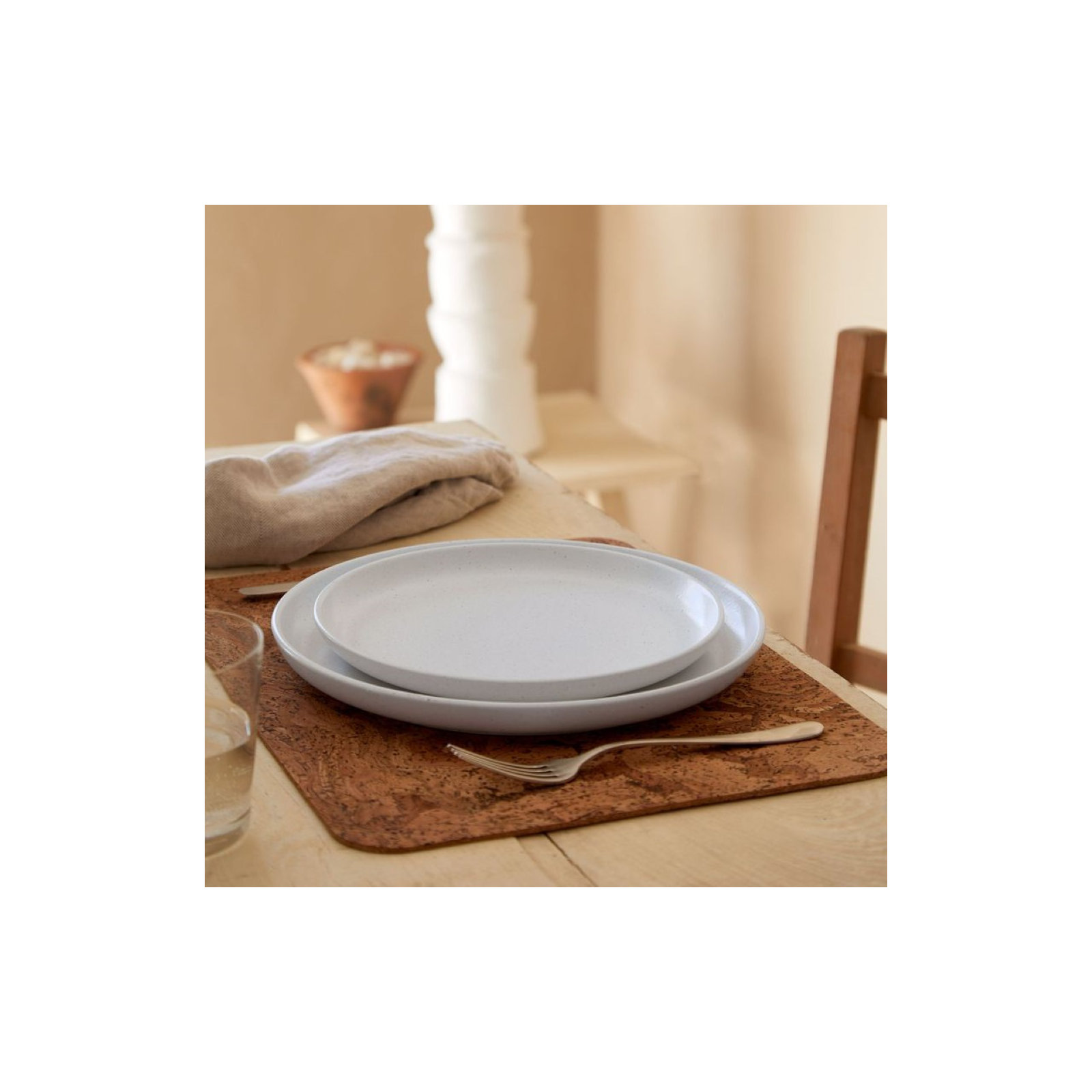 Casafina Pacifica Handmade Fine Stoneware Dinnerware Set, Salt