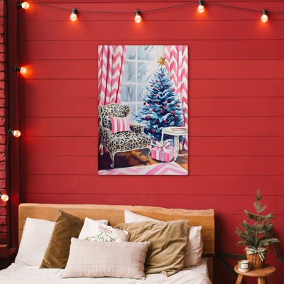 Toile glamour tendance de Noël, design par Arlington Prints
