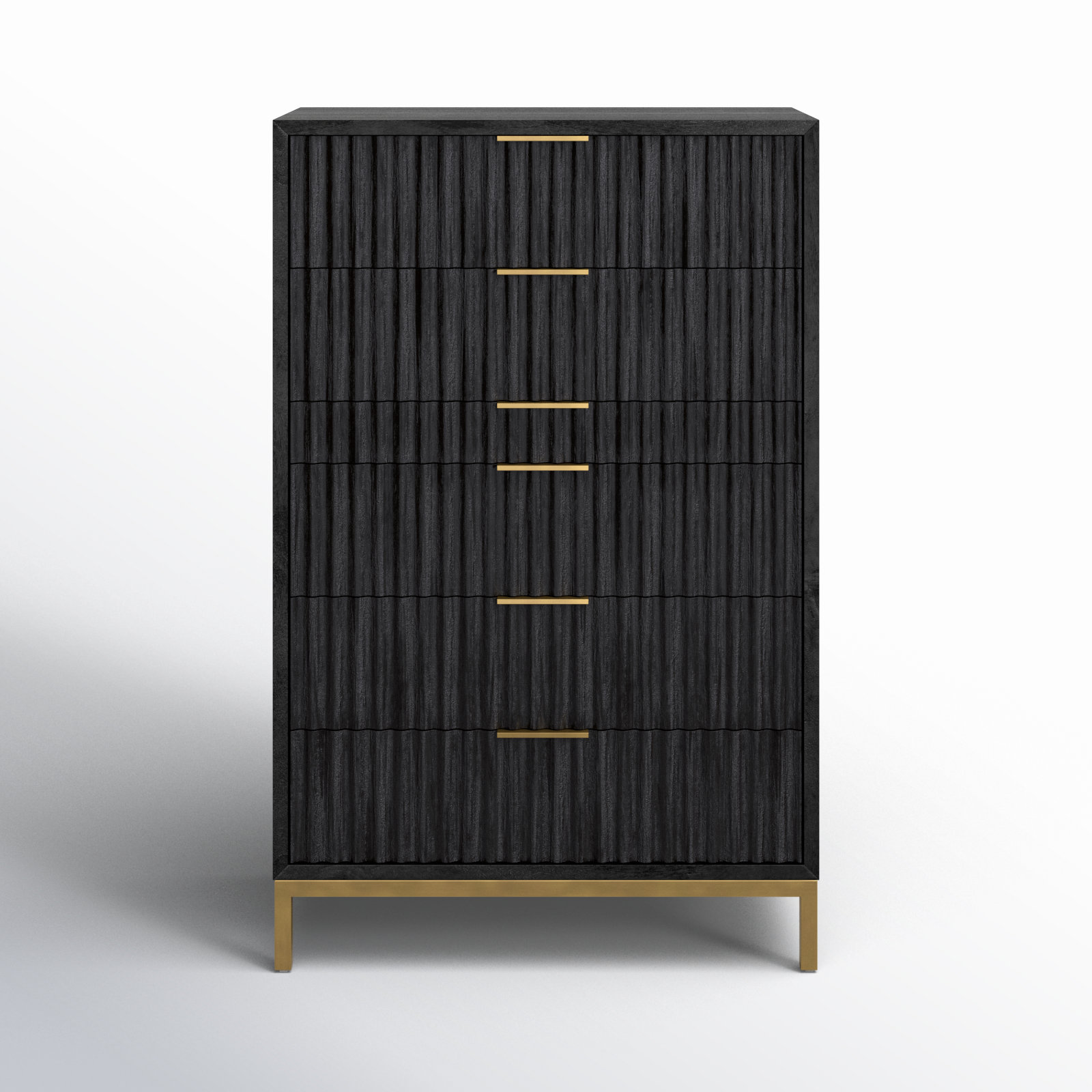 Elyza 6 Drawer 36'' W Chest, Black