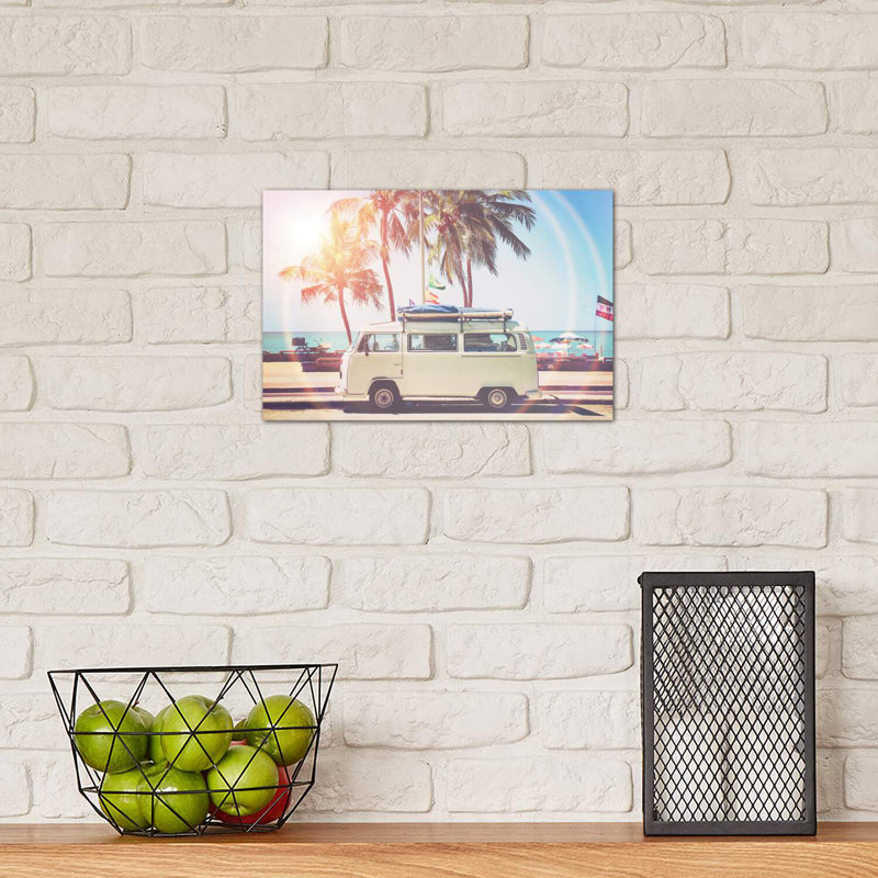 Camper Van by Sisi & Seb - Wrapped Canvas Print, 20.32 cm H x 30.48 cm W