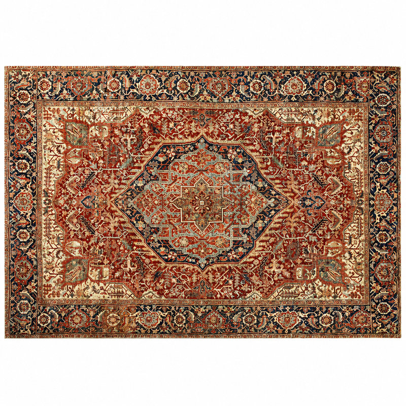 Alnisa Area Rugs with Vibrant Patterns – Perfect for Bedroom or Dining Room, Rectangle 80 x 150cm