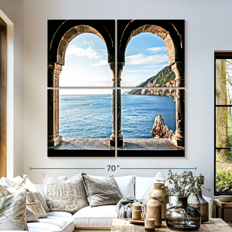 Fenêtre côtière Porto Venere, H 57 po x l 57 po