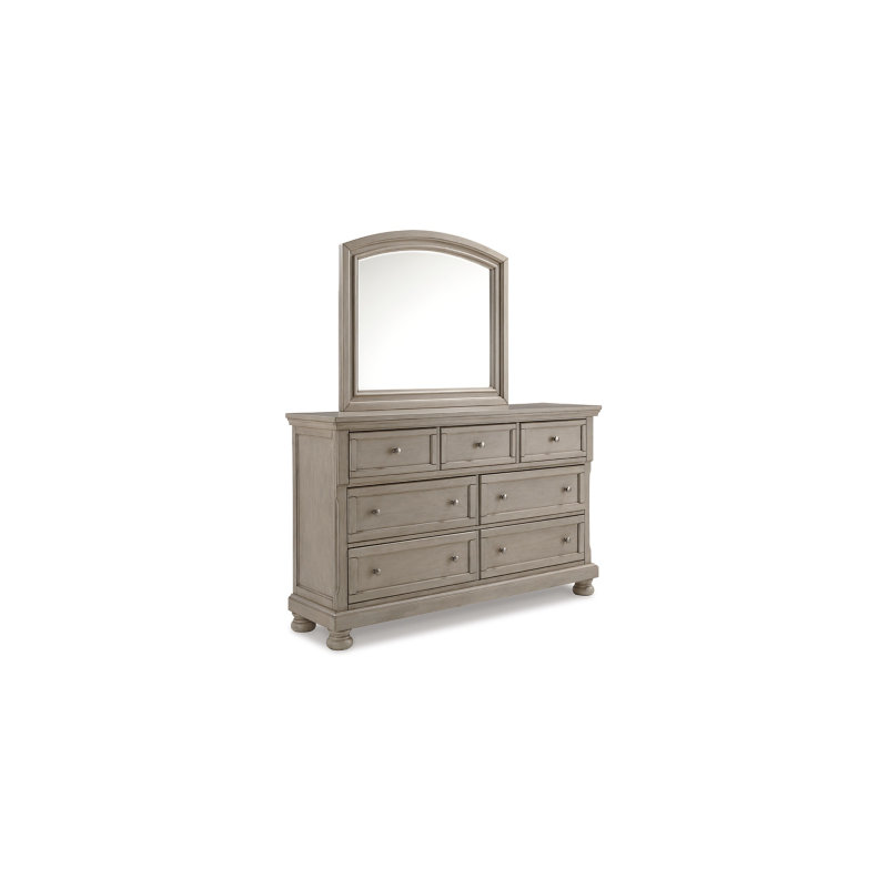 Commode et miroir Lettner, Gris