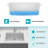 Quartz Kitchen Sink - 30" X 22" White Granite Composite Workstation Drop-In Kitchen Sink
