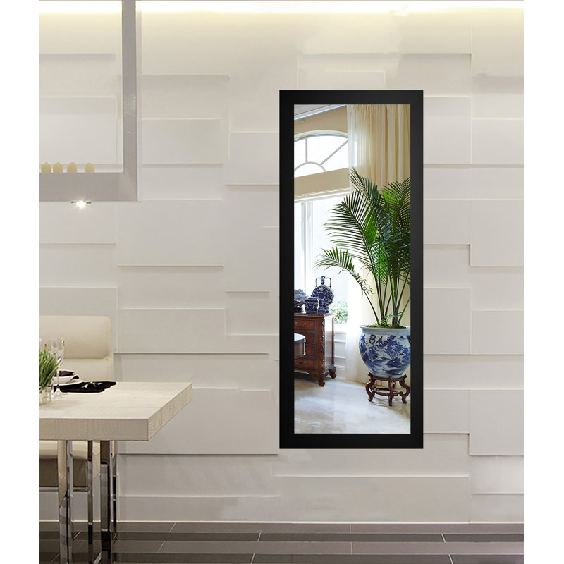Geyer Flat Mirror, 59.5" H x 20.5" W, Satin White