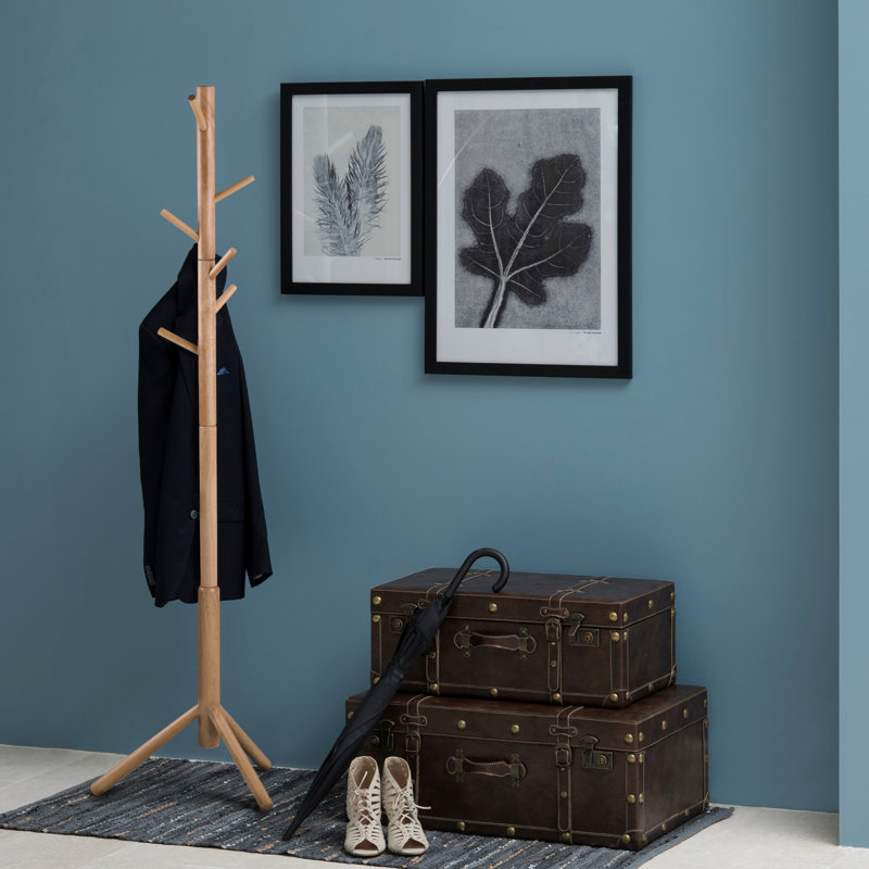 Vivika Freestanding 7 - Hook Coat Rack, Brown