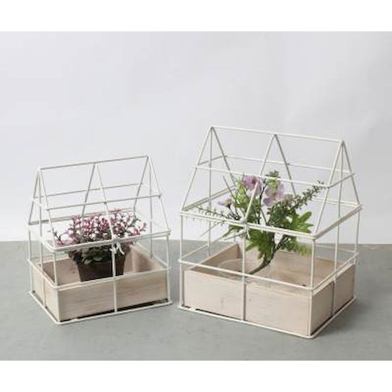 Ensemble de pots à fleurs en métal 2 pièces Havelock