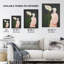 Wall Art Print Peace Lily Sensation Oil Painting Green Woman with a Single Giant Flower Poster